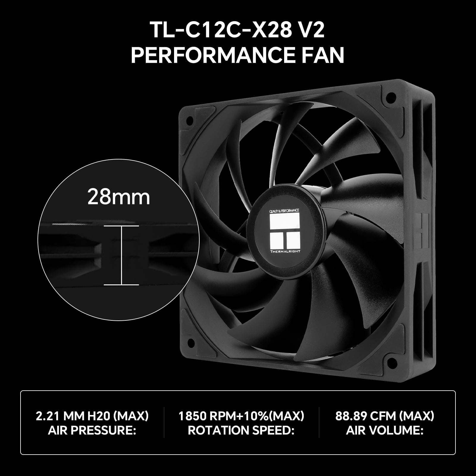 Thermalright Peerless Assassin 120 Digital Black CPU Air Cooler, Temperature Digital Display | 6 Heat Pipes |1850RPM PWM Fans, for Intel 1851/1700, AMD AM4/AM5