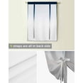 thumbnail image 5 of Navy Blue Gray Ombre Tie Up Curtains for Kitchen Bathroom Bedroom Windows 45 Inch Length, Modern Gradient Abstract Art Balloon Drape Curtains Shade Rod Pocket Drapery Curtain Panel, 42"x45", 5 of 7