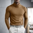 thumbnail image 4 of Rvwovn Men's Turtleneck Long Sleeve Tee, Soft Slim Fit Pullover Basy Layer T-Shirt Fall Winter Wear, 4 of 6