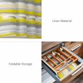 thumbnail image 6 of Placemats Set of 6, Yellow Gray Stripes Woven Placemat, Linen Place Mats for Kitchen/Dining Tables, Watercolor Modern Abstract Minimalist Washable Table Mats for Party, 6 of 8
