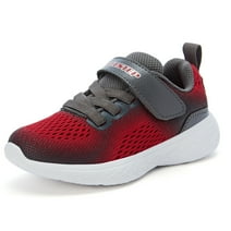 Weesstep Toddler/Little Kid Boys Girls Lightweight Breathable Adjustable Strap Elastic Lace Running Sneaker Shoe