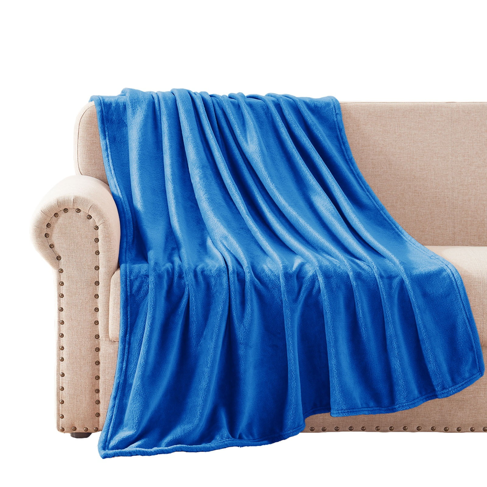 Exclusivo Mezcla Large Throw Blanket Fleece Plush Soft for Bedding, 50