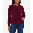 thumbnail image 4 of Alfred Dunner Womens Petite  Classic Chenille Pullover Sweater, 4 of 6