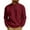 Red#01, variant on Yteetum Waffle Long Sleeve Shirts for Men Oversized Crewneck Quarter Button Down Henleys Shirts Pullover Tops Mens Casual Sold Round Neck 1/4 Button Regular Fits Gym Golf Shirt Big and Tall Tee Shirt