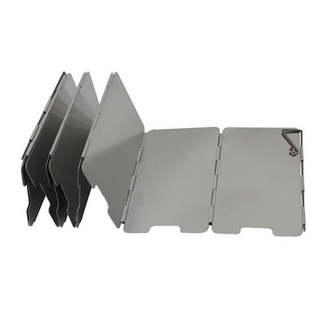 cámping Quemador plegable de 18 placas parabrisas para acampar al aire libre cocina protección contra el viento JShteea El nuevo
