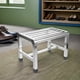 thumbnail image 5 of Taburete de ducha de acero inoxidable: Banco de baño impermeable y antideslizante - Reposapiés de baño, asiento de afeitado portátil para spa - Silla de bañera - Soporte para plantas, 5 of 6
