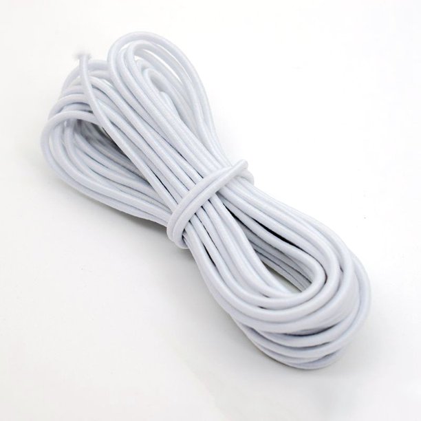 Banda elástica redonda de alta calidad de 1/2/3/4/5mm, goma elástica blanca y negra, goma elástica para coser prendas, accesorios DIY Tan Jianjun unisex