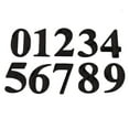 thumbnail image 5 of DECORNIJIA 10Pcs Modern Design Rectangular House Number for Outside ABS Resin Address Identification 1.97x1.38x0.24in, 5 of 8