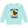 thumbnail image 2 of Inktastic Just a Girl Who Loves Chickens Toddler Sweatshirt, 2 of 4
