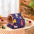 thumbnail image 5 of Guinea Pig Hideout,Guinea Pig Bed,Rat House,Winter Warm Hamster Bed Small Animal Cage Accessories Bedding for Pig Ferret Squirrel Playing Sleeping,Pink,L, 5 of 9