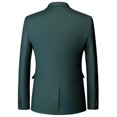thumbnail image 2 of New Men's Business Blazer Solid Slim Fit Jacket, 2 of 2