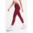 thumbnail image 4 of Women's High-Waisted 7/8 Yoga Leggings, Soft Stretch Workout Pants, Wine Red, S, 4 of 6