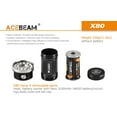 thumbnail image 6 of Combo: Acebeam X80 CREE XPE2-R2 630nm Flashlight/Searchlight -25,000 Lumens with Folomov A1 USB Magnetic charger, 6 of 7