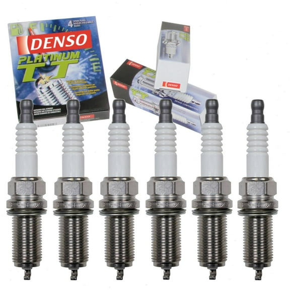6 pc DENSO Platinum TT Spark Plugs compatible with BMW 330xi 3.0L L6 2006