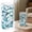 Blue, variant on Embossed Floral Glass Cup,18oz High Borosilicate Hand-Painted Drinking Glass,2.91"×5.67",1PC,Blue