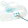 thumbnail image 1 of Cat Toy Wand Interactive Tassel Plush Cat Ball Teaser Cat Teaser Wand with Bell, 1 of 10