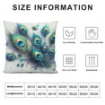 thumbnail image 5 of Leisuo Mulberry Park - Edition, Artist-Designed Printed Pure Pillowcase - Peacock Feathers, 5 of 5