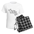 thumbnail image 4 of CafePress - My Dog Lets Me Sleep On The Bed Pajamas - Women's Short Sleeve Print T-Shirt and Pants Light Cotton Pajama Set, 4 of 7