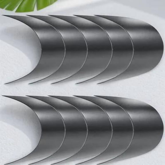 LOLIPPYY 10Pcs Unisex Black Woven Hat Visors Featuring Wide Brim and Reliable Craftsmanship