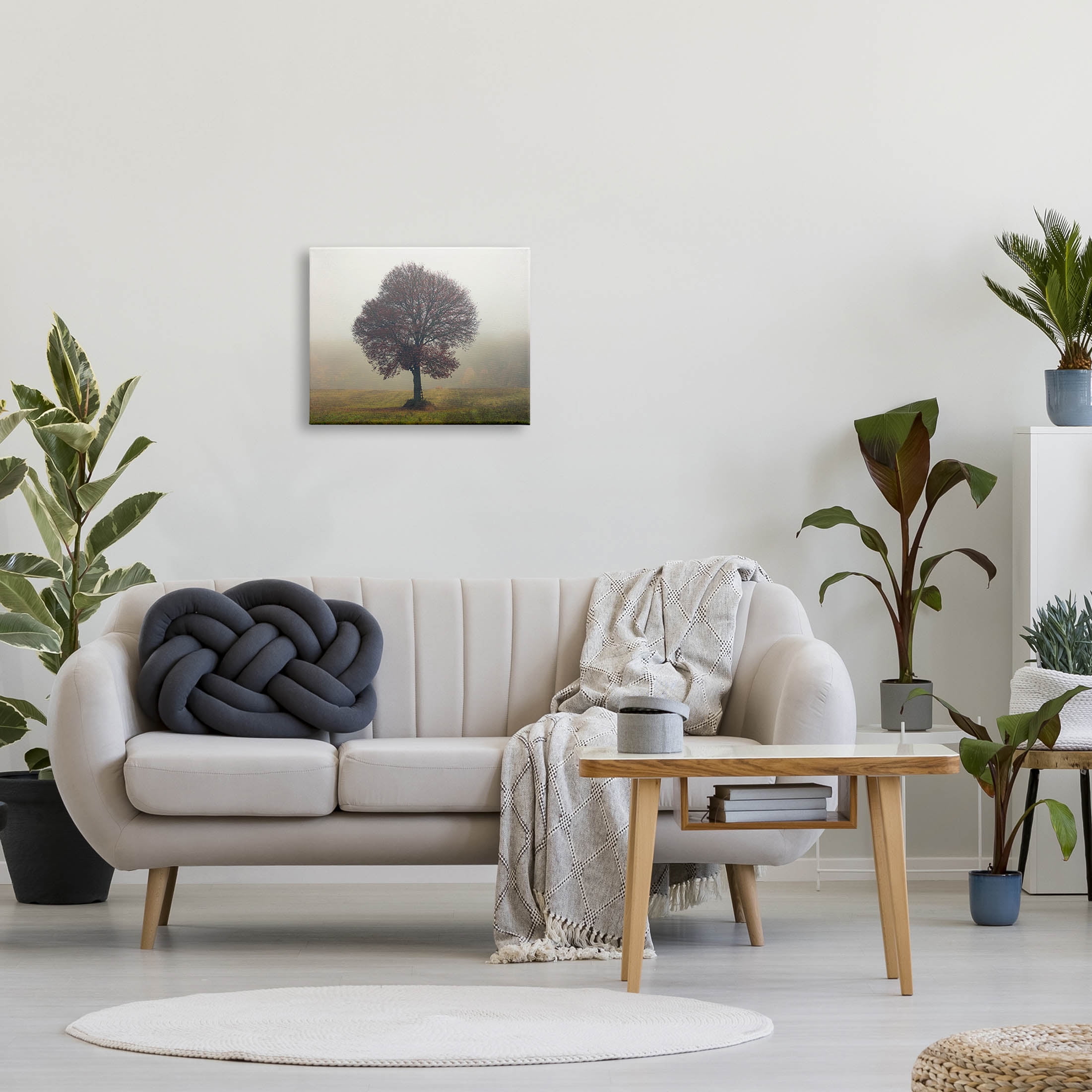 Stupell Industries Lone Tree Rural Grassland Photograph Gallery Wrapped Canvas Print Wall Art, Design by Igor Vitomirov