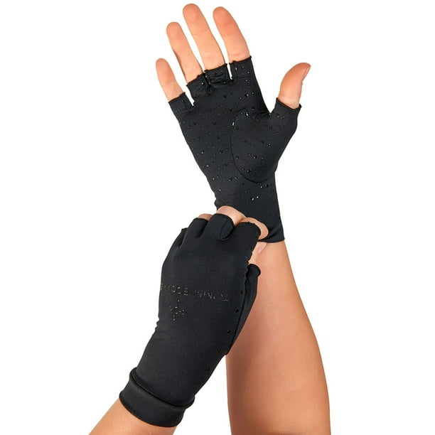 Tommie Copper Recovery Compression Half Finger Gloves Fit