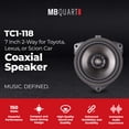 thumbnail image 2 of MB Quart 7" Speakers, Specific 03-09 Lexus, 10-25 Toyota 4Runner, 16-23 Tacoma, 2 of 12