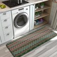 thumbnail image 3 of Red and Green Christmas Reindeer Pattern Kitchen Rug Mat,Kitchen Runner Rugs Non Skid Washable,Decorative Kitchen Floor Mats for Kitchen,Sink,Laundry,17"x47.2", 3 of 7