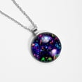 thumbnail image 4 of Game Controller Glass Circular Pendant Necklace - Women's Jewelry, 4 of 5