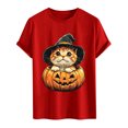 thumbnail image 5 of Akiihool Mens Summer T Shirts Men's T- Shirts Short Sleeve Knit Sweater Shirt Casual Crewneck Ribbed Pullover Tees Red,M, 5 of 5