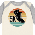 thumbnail image 4 of Inktastic 5k Race Running Retro Sunset Runner Boys or Girls Long Sleeve Baby Bodysuit, 4 of 5