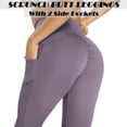 thumbnail image 2 of VASLANDA Women Scrunch Butt Leggings High Waist Yoga Pants with Pockets Tummy Control Workout Running 4 Way Stretch Yoga Leggings, 2 of 6