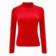 thumbnail image 4 of kaprioy Essentials Women's Regular-Fit Plus Size Long-Sleeve Crewneck T-Shirt Womens Long Sleeve Base Tshirts, 4 of 5