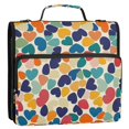 thumbnail image 5 of FORMRS Zipper Binder with Shoulder Strap 2-inch Ring 500 Sheet Capacity File Bag, Colorful Clover Pattern, 5 of 5