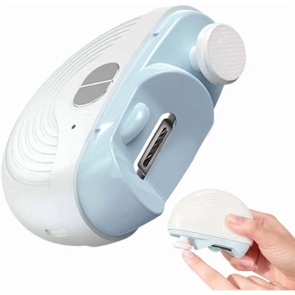 Electric Nail Clippers for Fingernails Toenails, 2026 New Automatic 2 in 1 Nail Trimmer with LED Light Cordless, Clip Storage, Rechargeable Nails Clippers for Adults Seniors