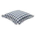 thumbnail image 5 of The Pioneer Woman Woven Gingham Ruffle Decorative Pillow, 20 in x 20 in, Blue, 5 of 7