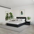 thumbnail image 3 of Nexera Harper 4-Piece Reversible Storage Bedroom Set, Black, Double, 3 of 6