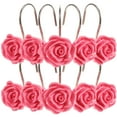 thumbnail image 6 of 4 PCS Decorative Rose Shower Curtain Hook Embellishments Hooks, 6 of 8