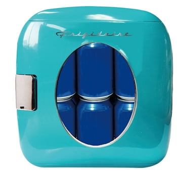 Frigidaire Portable Retro 12-Can Mini Beverage/Skincare Cooler, EFMIS462, Blue