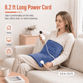 thumbnail image 6 of ICREOPRO Heating Pad for Back, Neck and Shoulders, 16 x 30 in Electric Heating Pad with 6 Heat Settings, 4 Timer Settings, Auto Shut-Off, Machine Washable, Moist & Dry Heat, Blue, 6 of 9