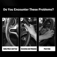 thumbnail image 4 of 15 inches Flat Bottom Steering Wheel Cover For Mercedes Benz Leather Car Accessories Non-Slip Steering Wheel Protector - Breathable, Wear-Resistant, Four Seasons Universal, 4 of 8
