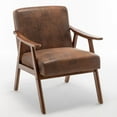 thumbnail image 2 of Uspridefurniture Cedrice 26.37" Microfiber Accent Chair,Brown, 2 of 5