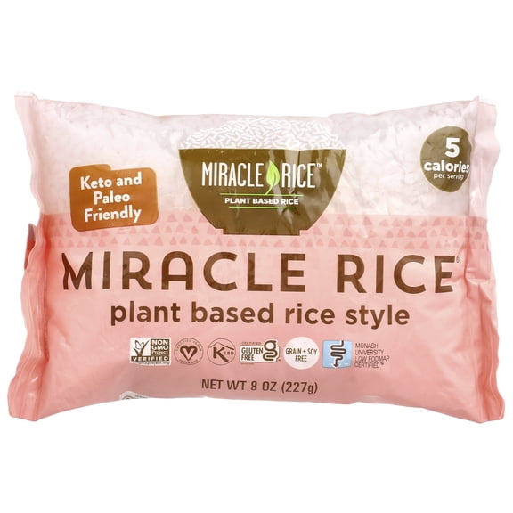 Miracle Noodle Shirataki Rice, 8 Ounce Packages