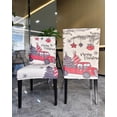 thumbnail image 2 of Christmas Dining Chair Covers Set of 6, Parsons Chair Slipcovers, Stretch Washable Christmas Trees Red Truck and Reindeer Print Kitchen Chair Covers for Holiday Decoration, 2 of 7