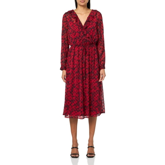Tommy Hilfiger Women's Dress,Wine Tasting/Chili Pepper,6