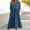 Navy, variant on Summer Dresses,Petite Dresses Women's Fashionable Loose Cotton And Linen Round Neck Half Sleeved Midi Dress Linen Dress,Modest Dresses,Womens Dresses Gray Dress 2XL