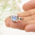 thumbnail image 4 of Earth Gems Jewelry Rainbow Moonstone Ring |925 Sterling Silver Gemstone Ring for women, 4 of 6