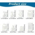 8 Pcs 8 Styles Miniature Dollhouse Glass Vase Clear Mini Glass Vases