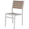 thumbnail image 1 of Source Furniture Napa Aluminum Dining Side Chair - Silver Frame/Gray Seat & Back, 1 of 1