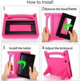 thumbnail image 4 of Epicgadget Kids Case for New iPad Air (5th and 4th Gen) 10.9" - Lightweight Shockproof Handle with Stand Kid-Proof Case Cover for Apple iPad Air 5 (2022) / iPad Air 4 (2020) 10.9 Inch (Pink), 4 of 5