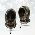 thumbnail image 4 of Glisme Winter Hat Unisex Outdoor Polar Thermal Warm Scarf Ear Integrated Plus Velvet Thick Windproof Trend Accessories Coffee, 4 of 4